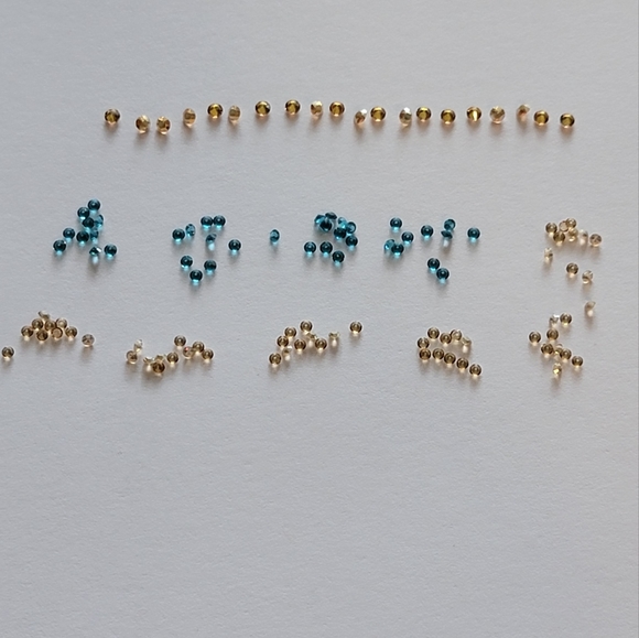 Origami Owl Stardust Limited Edition Crystals - 120 pc mixed "Sand & Ocean" - Picture 3 of 4